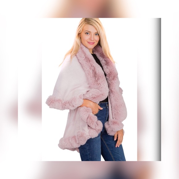 lovenushuz Jackets & Blazers - Great Gift Valentine Pink Luxurious Faux Fur Coat